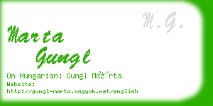 marta gungl business card